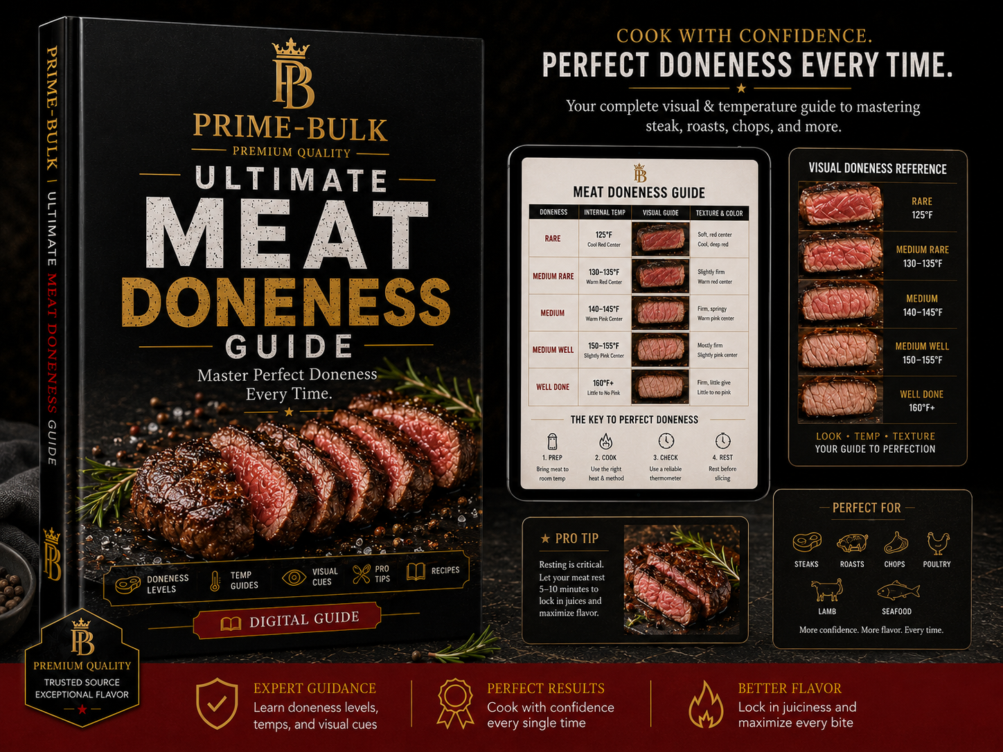 Prime-Bulk Ultimate Meat Doneness Guide